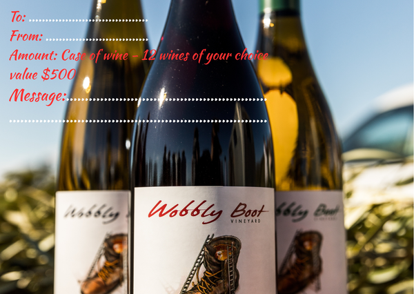 Gift Voucher $500 - 12 wines of your choice